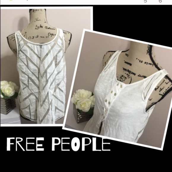 Free People Tops - Free People sleeveless t-shirt tank top